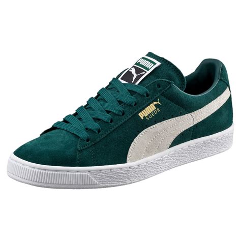 green suede pumas.